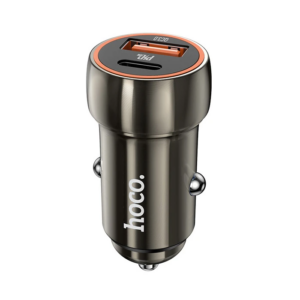 HOCO Z46A PD20W+QC3.0 USB+Type-C Giriş Araç içi Çakmaklık Hızlı Şarj Aleti-(5775)