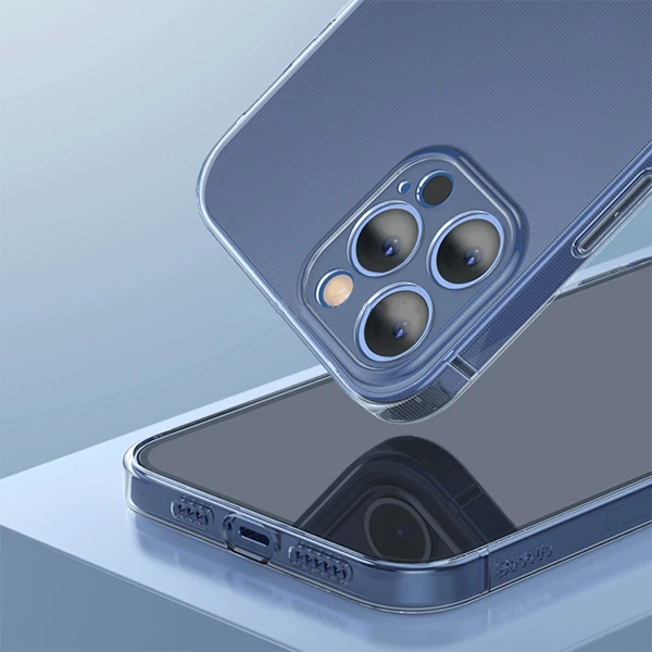 Baseus Simple Case İPhone 12 Pro Max 6.7 İnce Şeffaf Silikon Kılıf-(5775) - Görsel 3