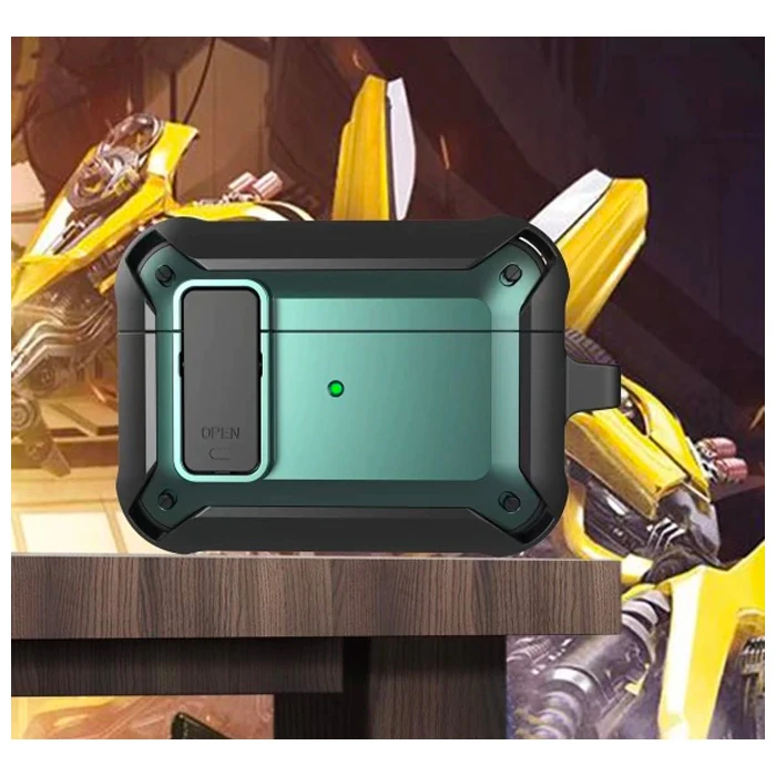 ALLY Shockproof Darbe Emici AirPods Pro Kulaklık Kılıfı-(5775) - Görsel 2