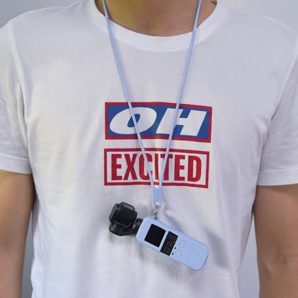 Ally Dji Osmo Pocket Koruyucu Silikon Kılıf+El Ve Boyun Strap Askısı-(5775) - Görsel 3