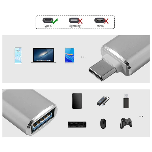 ALLY Usb Type-C Dönüştürücü Otg Adaptör-(5775) - Görsel 5