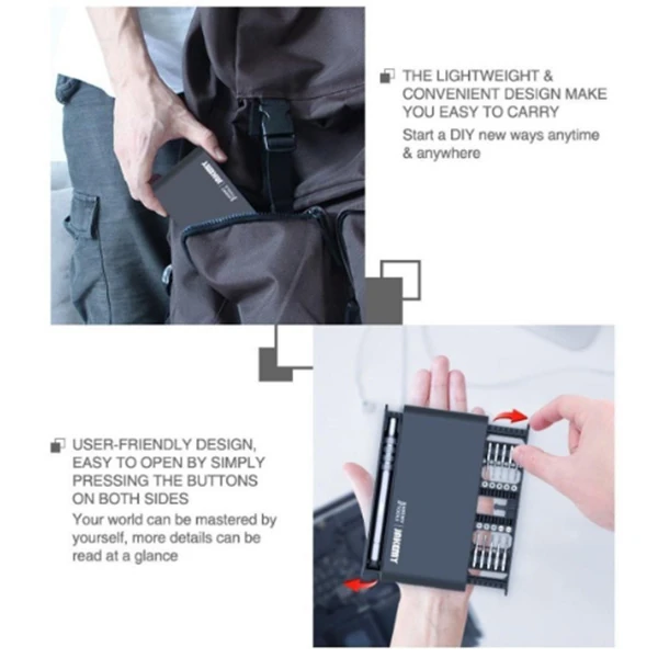 Jakemy JM-8170 21 Parça Çok Fonksiyonlu Hassas Tornavida Seti-(5775) - Görsel 4