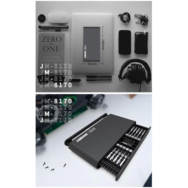 Jakemy JM-8170 21 Parça Çok Fonksiyonlu Hassas Tornavida Seti-(5775) - Görsel 5