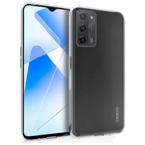 Ally OPPO A55 5G Kılıf Kamera Korumalı Ultra İnce Şeffaf Silikon Kılıf-(5775)