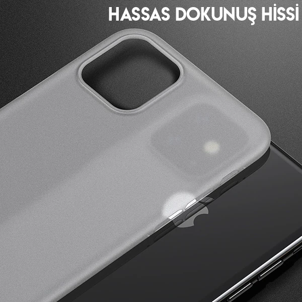 Baseus Wing Case İPhone 11 Pro 5.8 Ultra İnce Lux Mat Şeffaf Kılıf-(5775) - Görsel 4