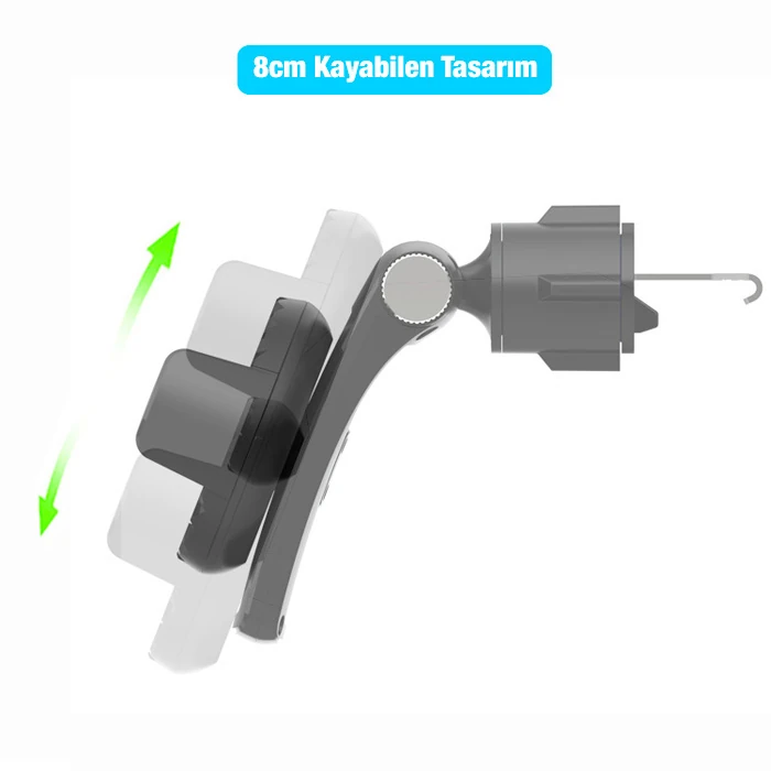 Ally 360 Dönebilen Araç Klima Havalandırma Bölmesi Kancalı Telefon Tutucu-(5775) - Görsel 4