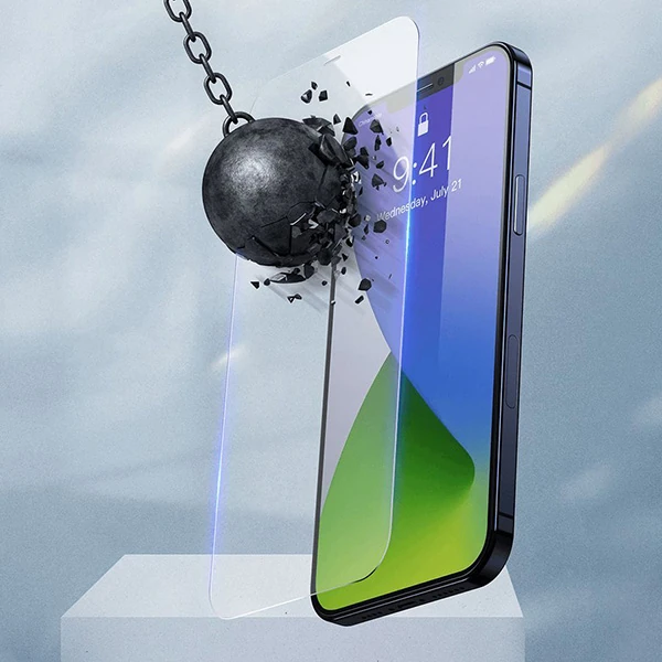 Baseus İPhone 12/12 PRO 6.1 0.3mm Antiblue Cam Ekran Koruyucu 2Adet-(5775) - Görsel 4