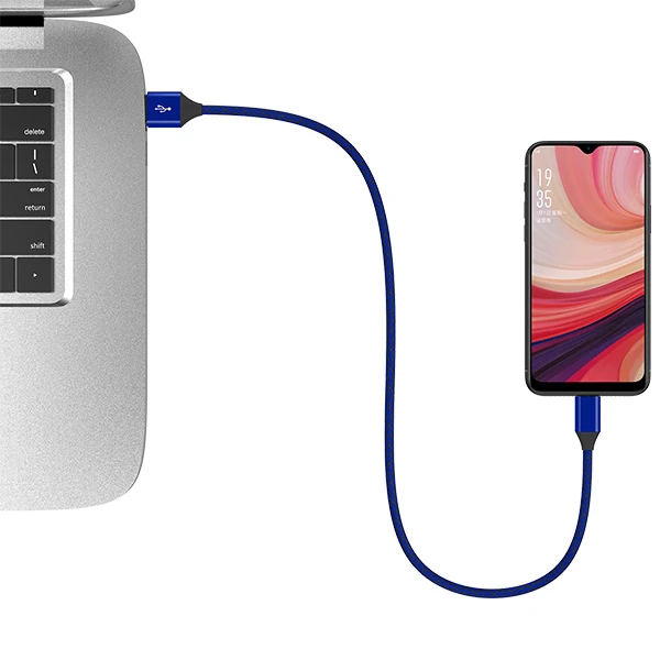 Ally Android Micro Usb 3.0A Hızlı Halat Usb Şarj Kablosu 1MM-(5775) - Görsel 5