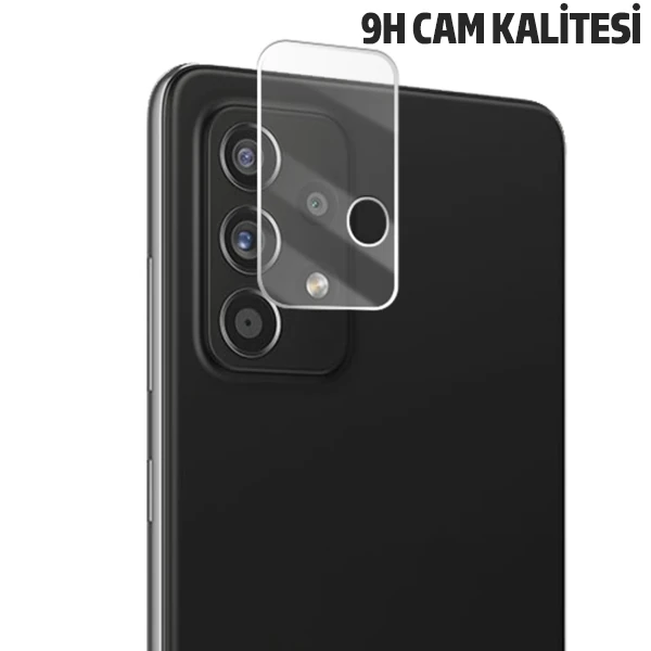 SM Galaxy A52-A72 Tempered Cam Kamera Koruyucu-(5775) - Görsel 2