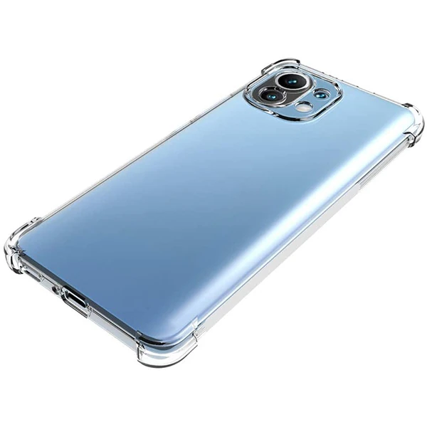 Xiaomi Mi 11 Lite Kamera Korumalı Shockproof Şeffaf Silikon Kılıf-(5775) - Görsel 4