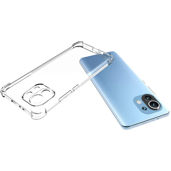 Xiaomi Mi 11 Lite Kamera Korumalı Shockproof Şeffaf Silikon Kılıf-(5775) - Görsel 5