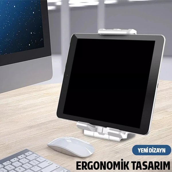ALLY PB-47B Askılı Katlanabilen Çok İşlevli Tablet -Telefon Standı Tutucu-(5775) - Görsel 3