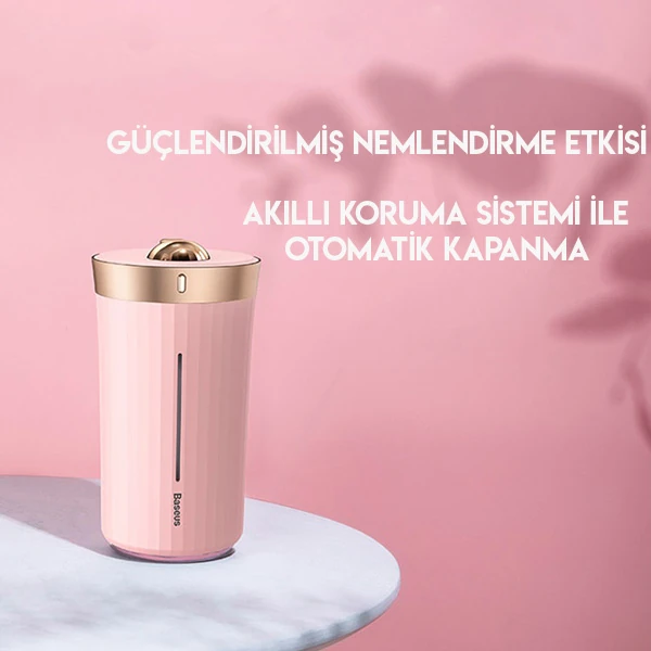 Baseus Whale Araç ve Ev Ultrasonik Hava Nemlendirici Gece Lambası-(5775) - Görsel 3