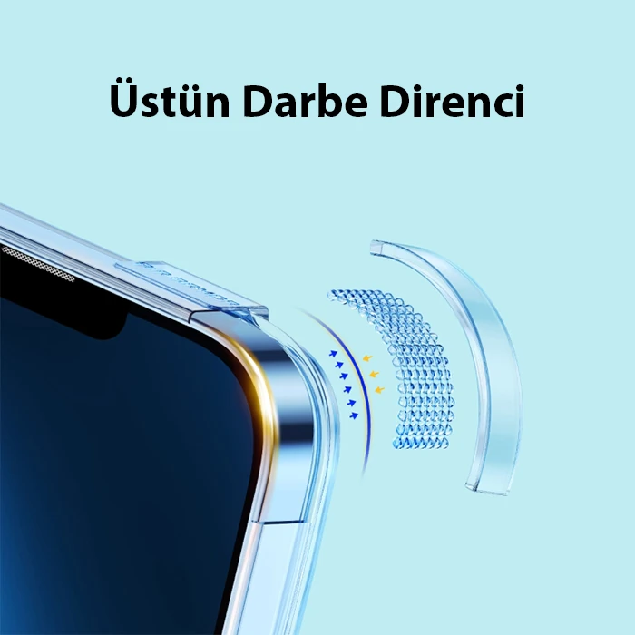 Baseus Crystal iPhone 14 Plus 6.7 Magsafe Silikon Kılıf + Tempered Ekran Koruyucu Set-(5775) - Görsel 3