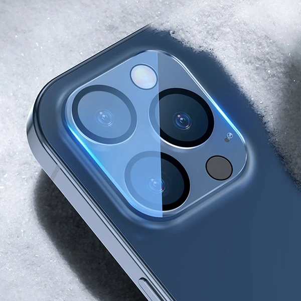 BASEUS iPhone 12 Pro 6.1 3D Full Kaplama Kamera Koruyucu Cam 2 Adet Set-(5775) - Görsel 5