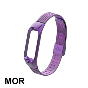 Lüx Xiaomi Mi Band 3 Akıllı Saat Çelik Toka Kayış Kordon-(5775)