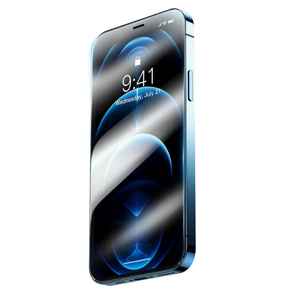 Baseus iPhone 12 Pro Max 6.7 0.3mm HD Anti-drop Tempered Kırılmaz Cam Ekran Koruyucu 2 Adet-(5775) - Görsel 2