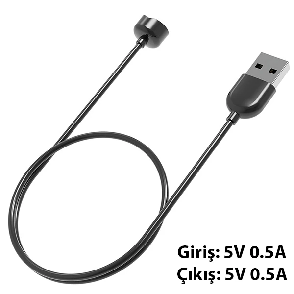 Xiaomi Mi Band 7- 6 Mİ band 5 USB Şarj Kablosu 50CM-(5775) - Görsel 3