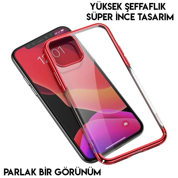 Baseus Shining Case İPhone 11 Pro Max 6.5 Ultra ince Silikon Kılıf-(5775) - Görsel 3