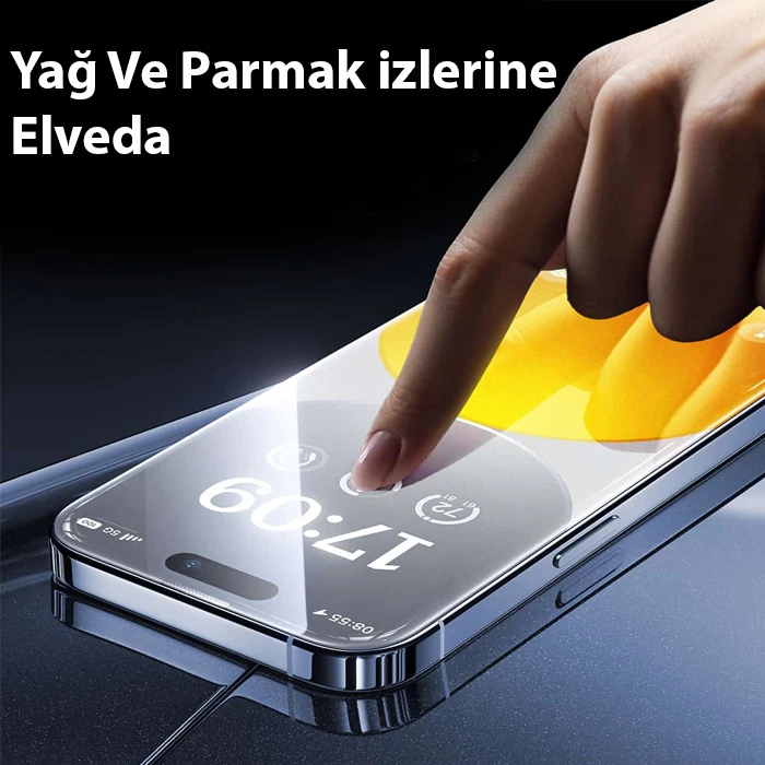 Baseus Crystalline iPhone 14 Plus/13 Pro Max için Parlama Önleyici Tempered Cam Ekran Koruyucu-(5775) - Görsel 5