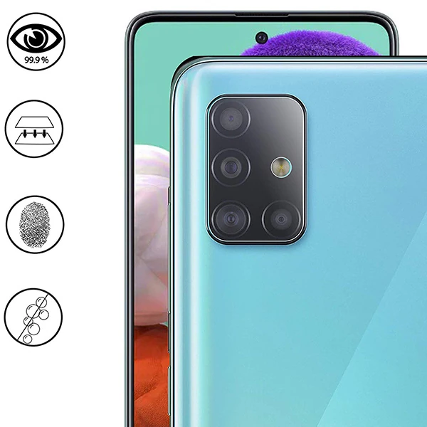 Ally Samsung Galaxy M51 Tempered Cam Kamera Koruyucu-(5775) - Görsel 5