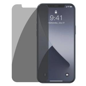 Baseus İPhone 12 mini 03mm Anti Spy Tempered Cam Ekran Koruyucu 2 Adet Set-(5775)