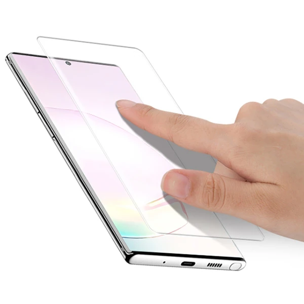 Ally Sm Galaxy Note 20 Full Uv Liquid+Uv Işık 3d Kırılmaz Cam Ekran Koruyucu-(5775) - Görsel 3