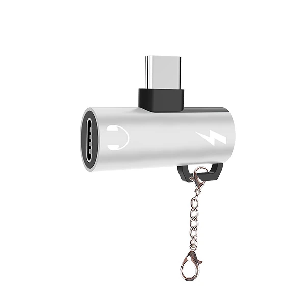 Anahtarlık Dual Usb Type C Şarj Dönüştürücü Başlık Adaptör-(5775) - Görsel 3