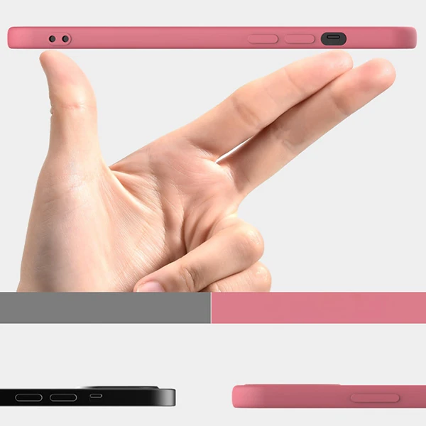 İPhone 12-İPhone 12 Pro Lansman Kılıf İçi Kadife Soft Silikon Kılıf-(5775) - Görsel 5