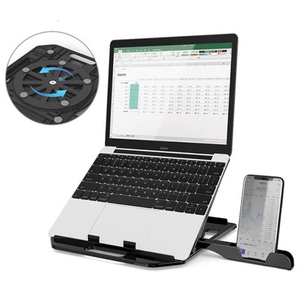 ALLY Yükseklik Ayarlı Dizüstü Laptop-Tablet Standı Telefon Tutucu-(5775) - Görsel 2