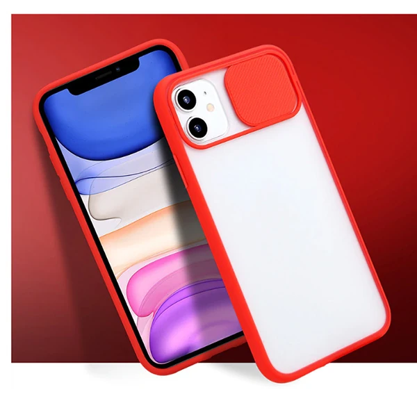 Ally İPhone 12 Mini 5.4 Kamera koruyucu Sürgülü Şeffaf Kılıf-(5775) - Görsel 5