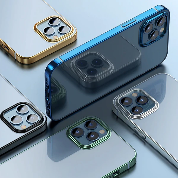 Baseus Glitter Case İPhone 12 Mini 5.4 Şeffaf Lüx Silikon Kılıf Soft TPU Kılıf-(5775) - Görsel 3