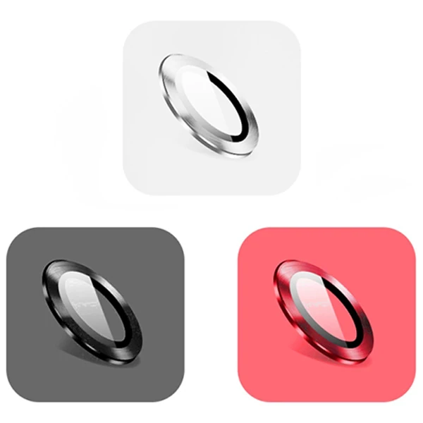 ALLY İPhone 11 6.1 3D Metal Çerçeveli Kamera Lens Koruyucu-(5775) - Görsel 5