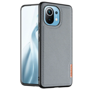 Dux Ducis Fino Serisi Xiaomi Mi 11 Kılıf Premium Dokuma Silikon Kılıf-(5775)
