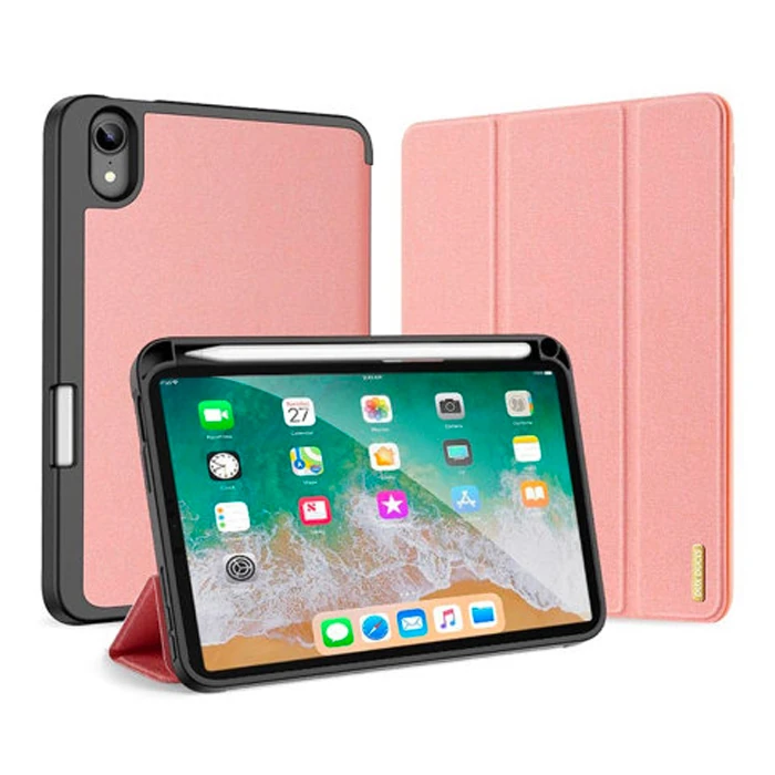 Dux Ducis iPad Mini 6 (2021) Kılıf Kalem Bölmeli Standlı Domo Series-(5775) - Görsel 4