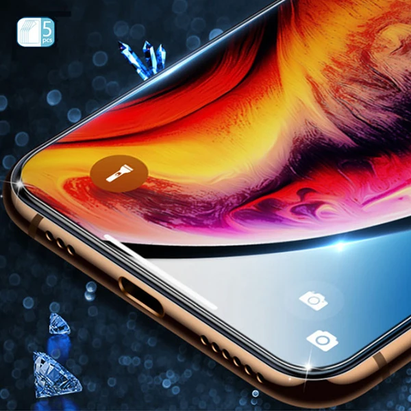 GOR İPhone 12 6.1/İPhone 12 Pro 6.1 HD Ekran Koruyucu Jelatin 5 Adet Set-(5775) - Görsel 2