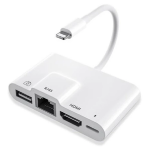 ALLY İPhone 3İN1 Lightning HDMI RJ45 OTG Digital AV Adaptör Hub-(5775)