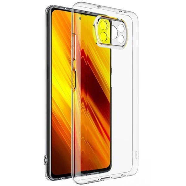 GOR Xiaomi Poco X3 Şeffaf Kamera Korumalı Ultra Slim Tpu Kılıf-(5775) - Görsel 2