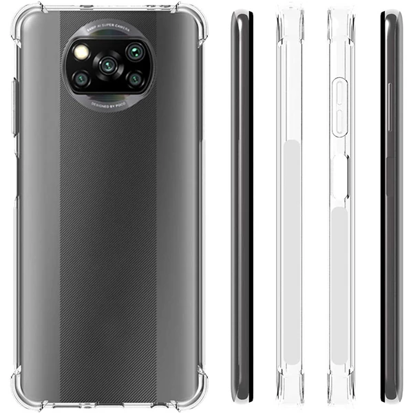 ALLY Poco X3 Anti-Drop Silikon Kılıf Shockproof Kılıf-(5775) - Görsel 2