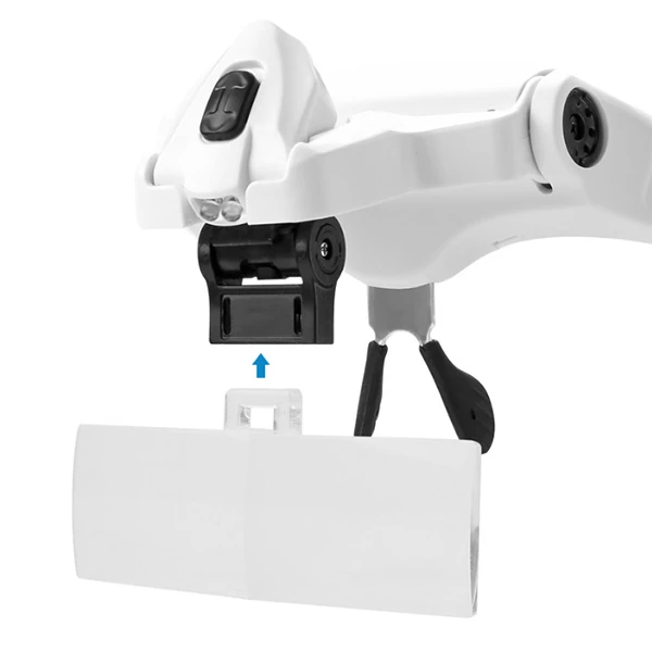 ALLY 9892B2 Yedek Lensli Led Işıklı Kafa Büyüteçi-(5775) - Görsel 2