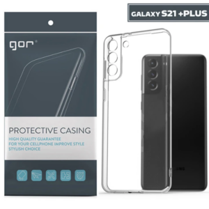 GOR Samsung Galaxy S21+ Plus Kılıf Kamera Korumalı Şeffaf Silikon Kılıf-(5775)