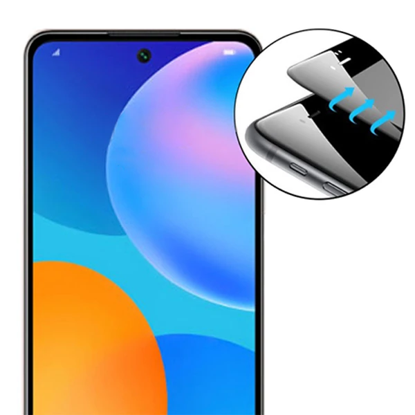Huawei P Smart 2021 Full Glue Tempered Cam Ekran Koruyucu-(5775) - Görsel 2