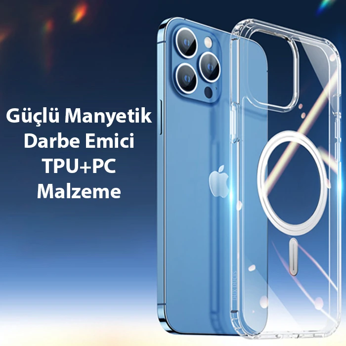Dux Ducis Clin Mag Series iPhone 13 Pro 6.1 Magsafe Uyumlu Manyetik Silikon Kılıf-(5775) - Görsel 2
