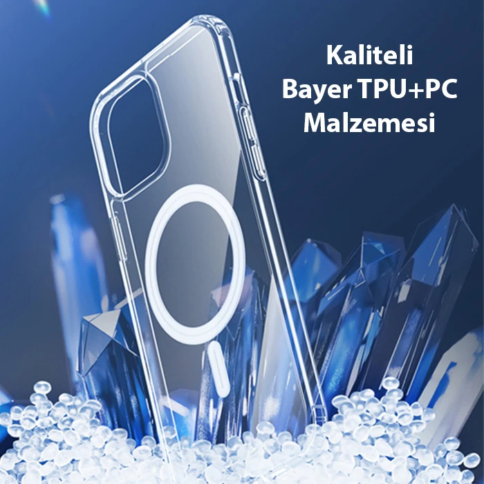 Dux Ducis Clin Mag Series iPhone 13 Pro 6.1 Magsafe Uyumlu Manyetik Silikon Kılıf-(5775) - Görsel 5