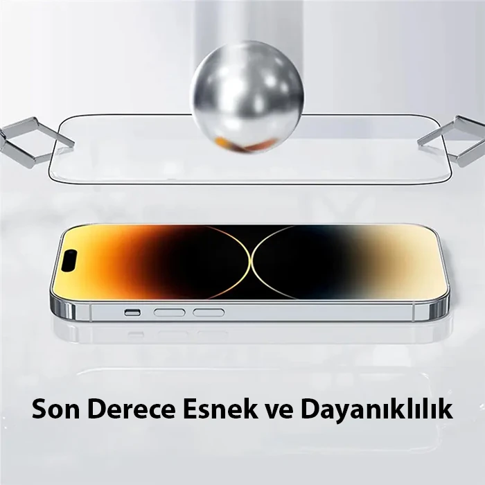 Baseus Corning iPhone 15 Pro Full Koruma Eye-Protection Tempered Cam Ekran Koruyucu-(5775) - Görsel 3