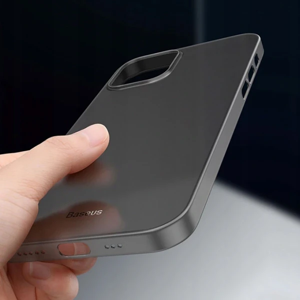 Baseus Wing Case İPhone 12 6.1 Kılıf Ultra İnce Lux Mat Şeffaf Kılıf-(5775) - Görsel 3