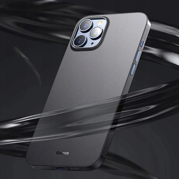 Baseus Wing Case İPhone 12 6.1 Kılıf Ultra İnce Lux Mat Şeffaf Kılıf-(5775) - Görsel 5
