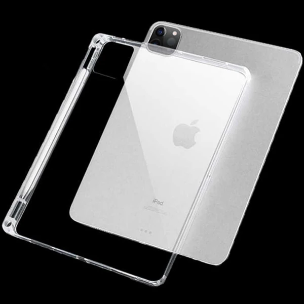 ALLY iPad Pro 11-inch (2021)-(2020)-(2018) Kalem Yerli Şeffaf Silikon Kılıf-(5775) - Görsel 2