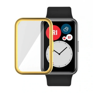 Ally Huawei Watch Fit 360 Koruma Ultra İnce Silikon Kılıf-(5775)