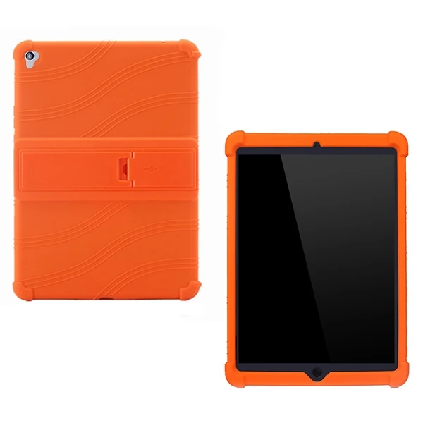 İPad 7 10.2 inch- İPad Air 3 10.5 inch Kılıf Standlı Darbe Emici Silikon Kılıf-(5775) - Görsel 6